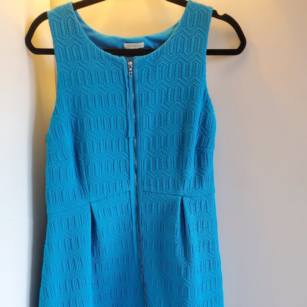 Anthropologie Leifsdottir Tonnelle Dress in Teal Blue - Picture 2 of 3